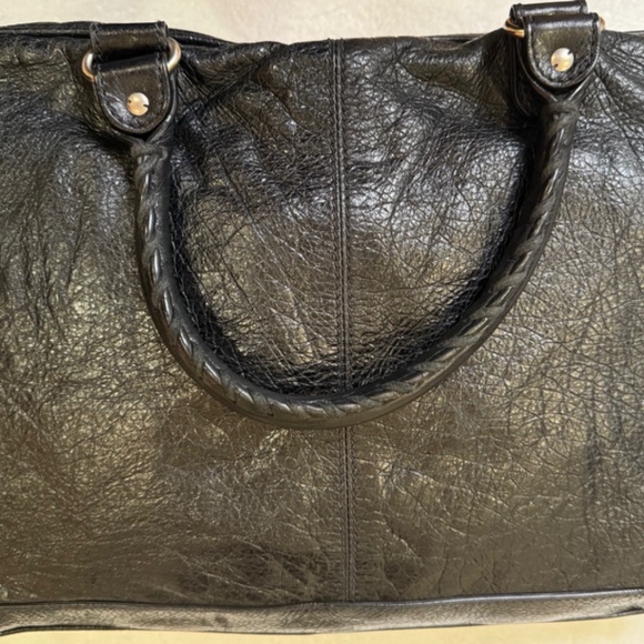 BALENCIAGA BLACK LAMBSKIN LEATHER - UNISEX WORK BAG - Picture 3 of 16